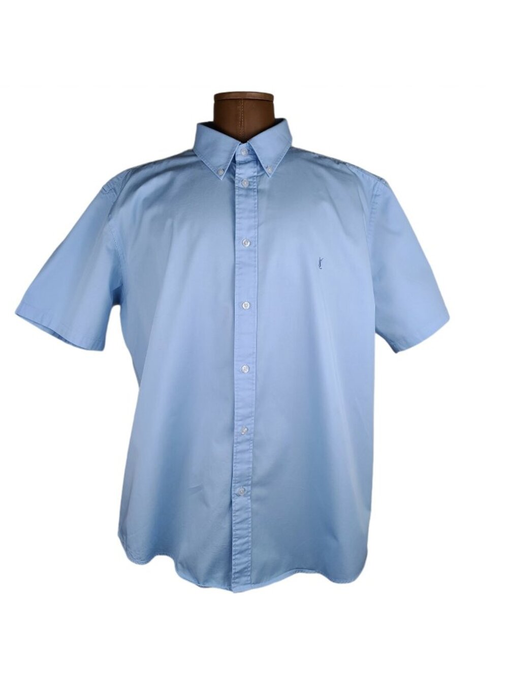 Yves Saint Laurent Light Blue Short Sleeve Shirt